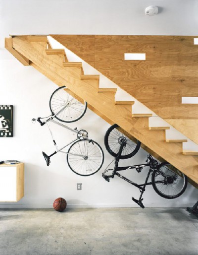 Bike-Storage-Clever-Ideas-Under-Stairs-in-Hallway