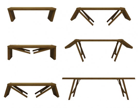 Image 10 convertible bamboo table multi