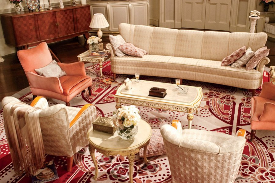 The Great Gatsby Interior Set design by Catherine Martin. Daisy Buchanan Sitting room set