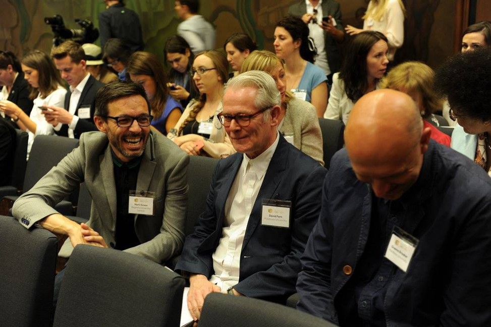 Seen here David Fern Interior Design lecturer at Middlesex university alongside two other faculty members who also enjoyed one of BIID's most thought-provoking, controversial debates.