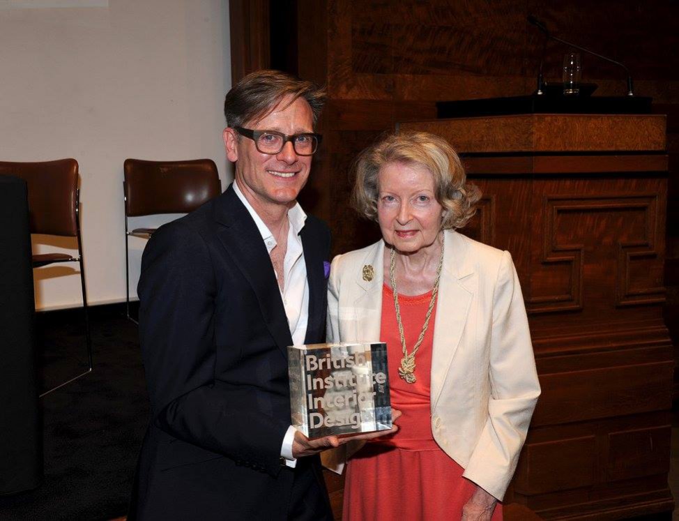  Dan Hopwood presented the BIID Merit Award to Rosemary Hamilton at this year's BIID conference in recognition of her excellence in interior design practice, her contribution to the development of the Institute and for showing a commitment to the wider field of design education.