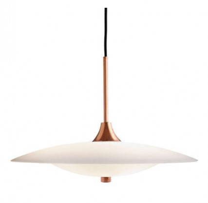 Joss & Main's Baroni Pendant in Copper. Statement lighting inspired by Sex and the City 2 Set designs.