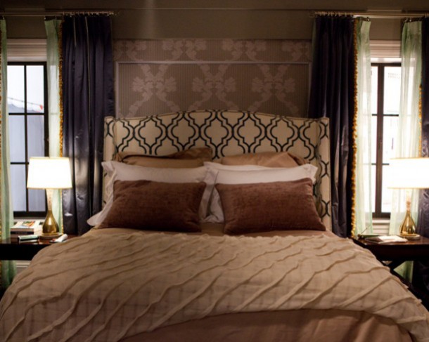 Carrie and Big's bed, Sex and the City 2 Set design inspired interior design ideas.