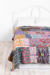 guatemalan patchwork throw interior design