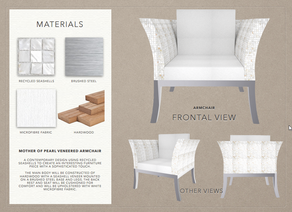 Gwen Trott Furniture Design Materials Used