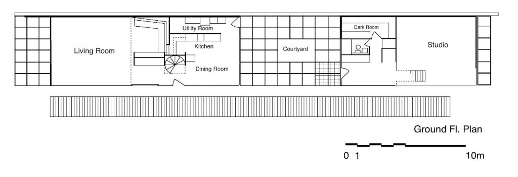 Ground floor plan - House 8 - Open plan interiors