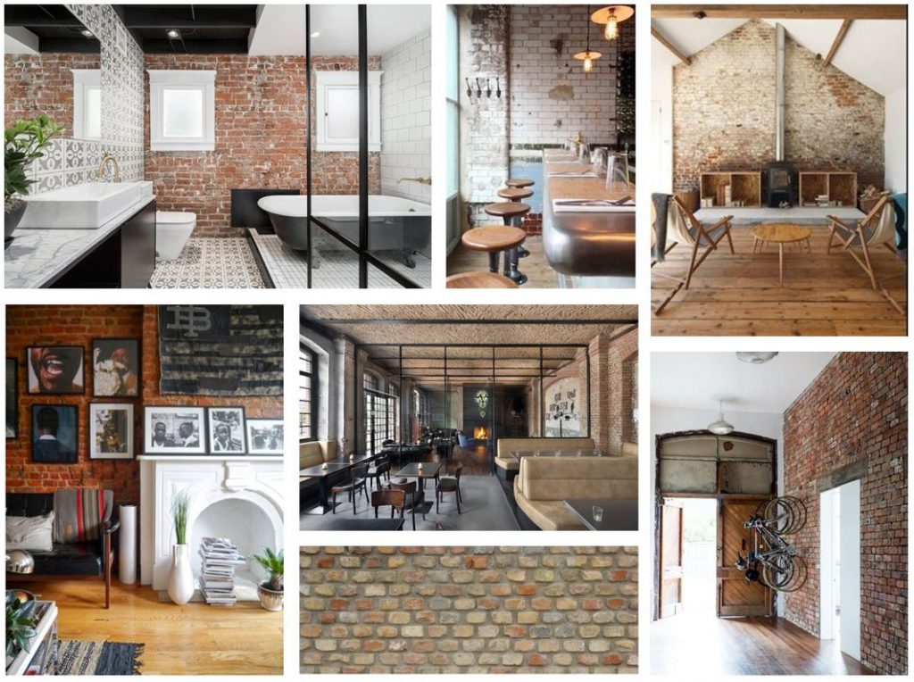 Exposed brick Interior design inspiration