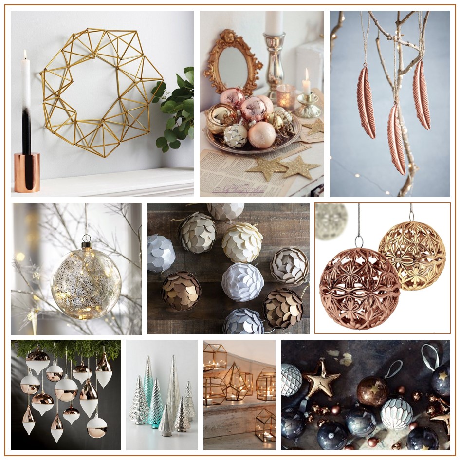 Metallic trend - Christmas decor