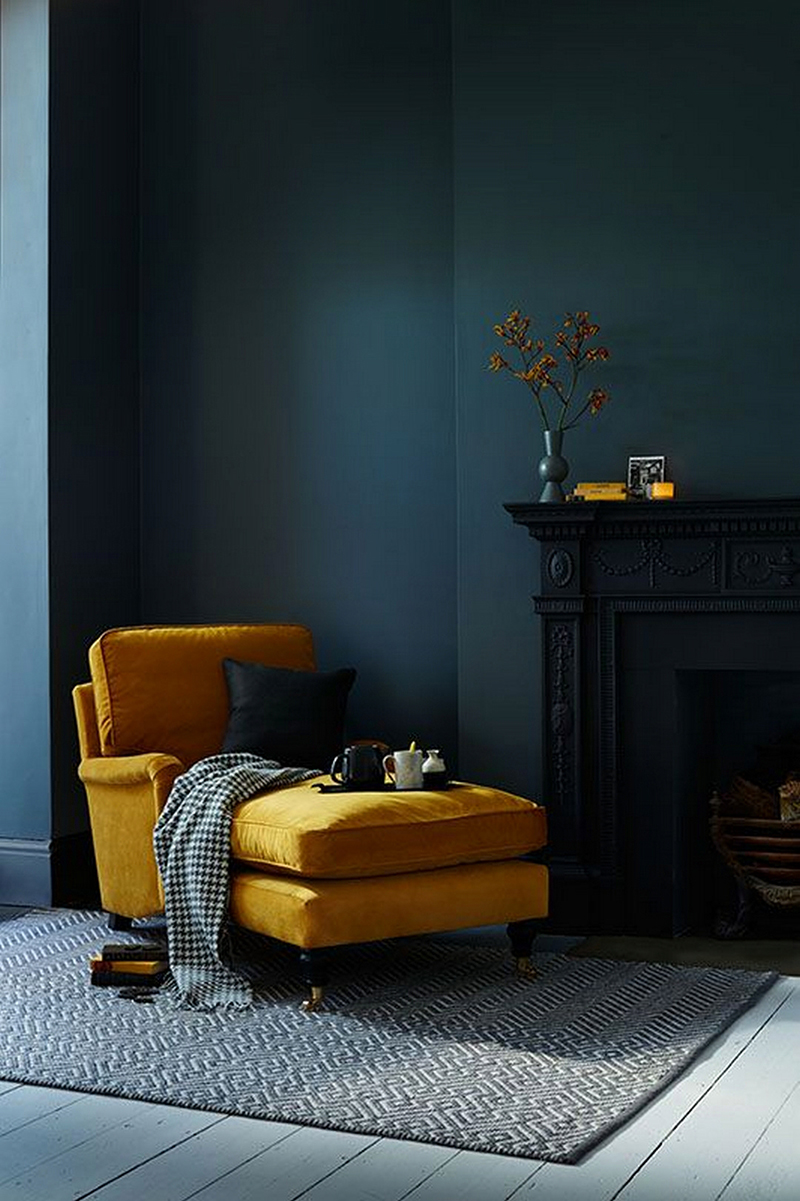 Blue and Yellow Interior Trends