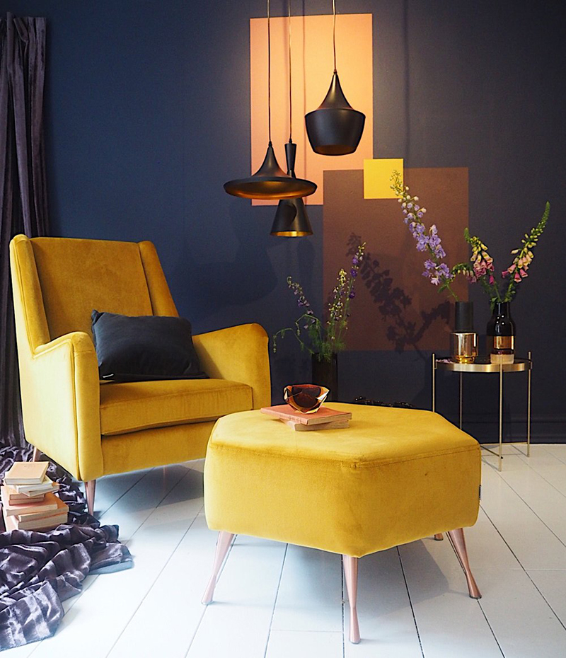 Blue and Yellow Interior Trends