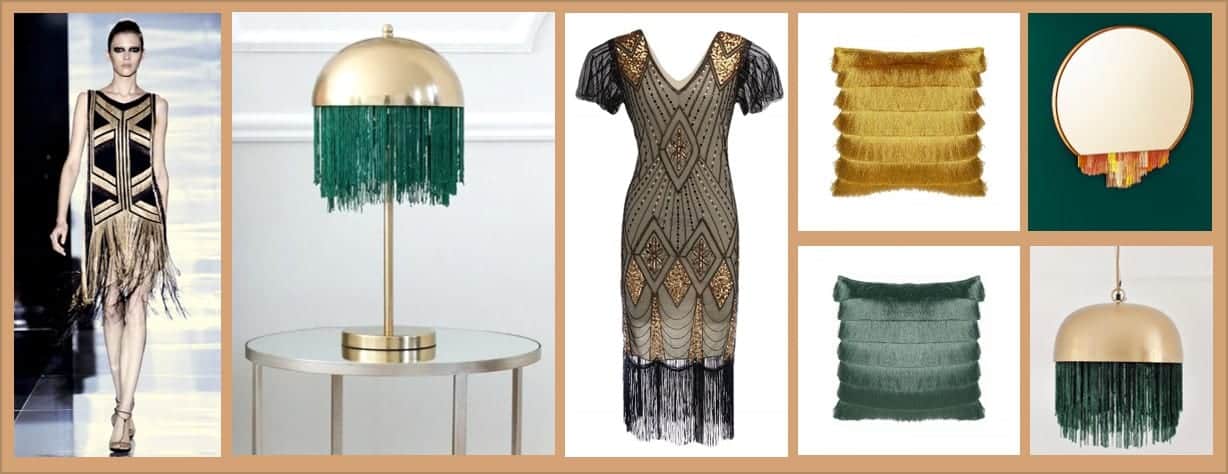 Channel the Roaring Twenties this season in art deco-inspired