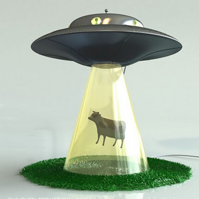 Interior Lighting Design: Alien Abduction lamp design via http://www.apartmentholic.com/ 