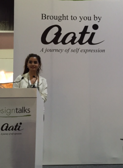 Rola, the NDA Dubai office Development Manager also presented at Index's 'Design Talk' section this year.