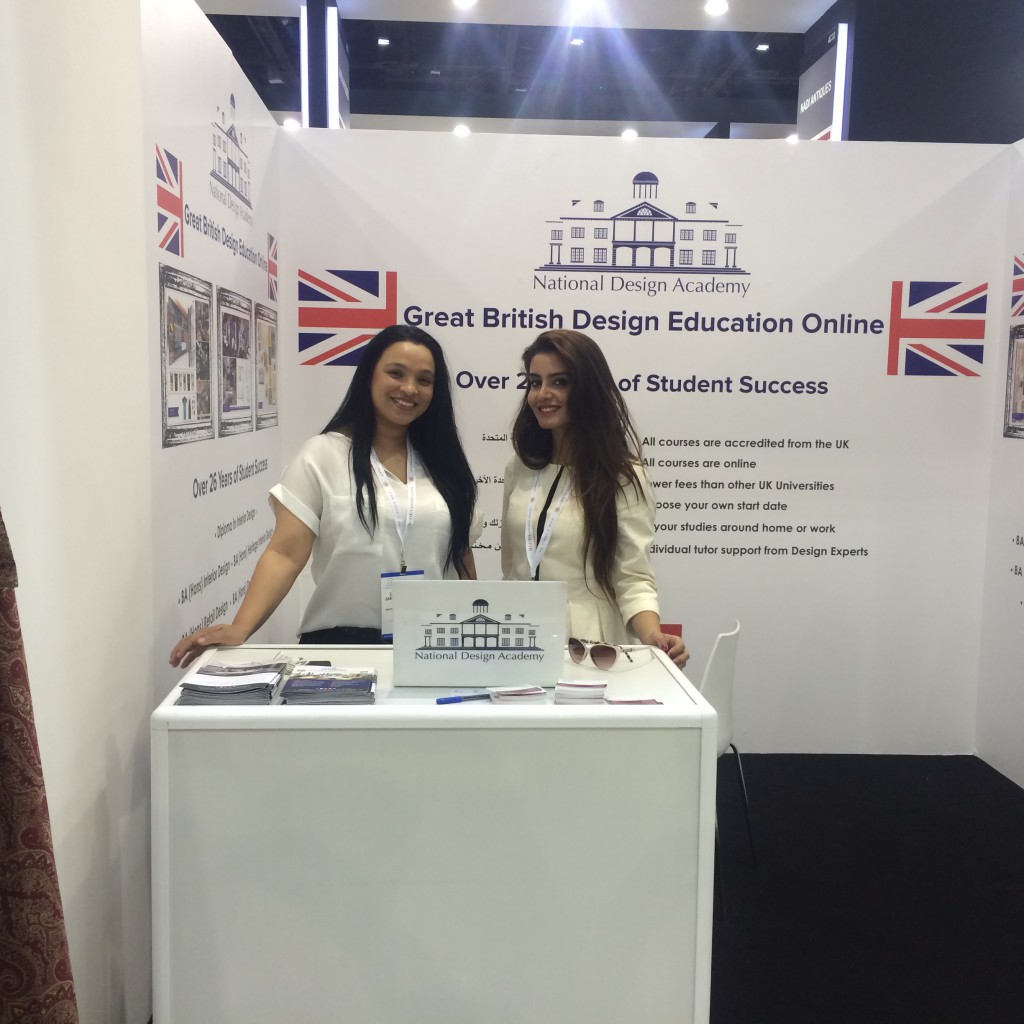 The National Design Academy stand at this year's Index Interior Design Exhibition in Dubai