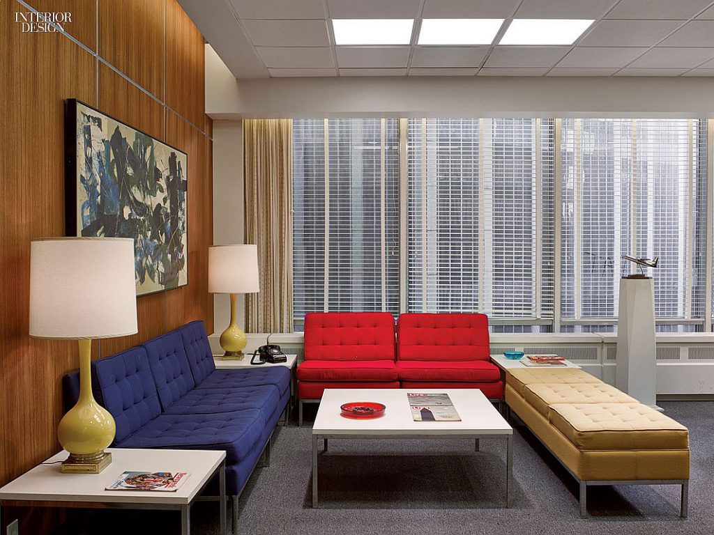 set design Mad Men Reception Area season 7 interior design trends