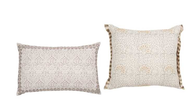 Sex and the City Set Design Interior Design Ideas: splurge on are the GP & J Baker Flora Cushion & GP & J Baker Polperro Cushion (£87.00 and £80.00 both available at Amara.)