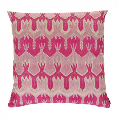 The Missoni Home Ormond Pink Cushion. Sex and the City Set Design inspired interior trends