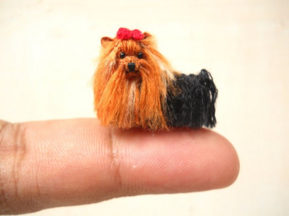 Tiny Crocheted Yorkshire terrier by Su Ami