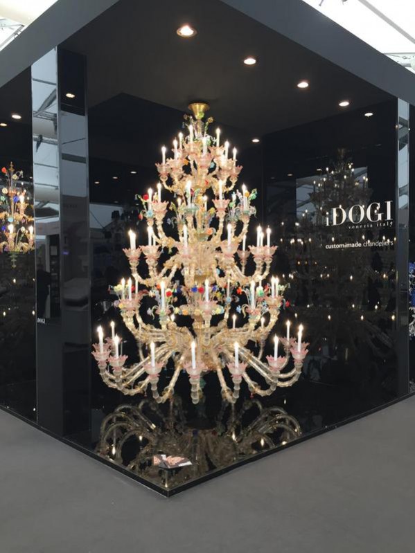 iDOGI GROUP custom-made oversized chandeliers at this year's Decorex International exhibition. Stand F24