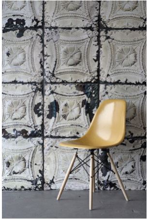 For National Wallpaper Week, National Design Academy Tutor Sarah chose Brooklyn Tin Tiles wallpaper from Rockett St George as her favourite wallpaper design.