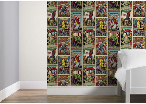 National Wallpaper Week, Josh our National Design Academy E-learning Designer chose Marvel Comic strip wallpaper from Wilko as his favourite wallpaper design.