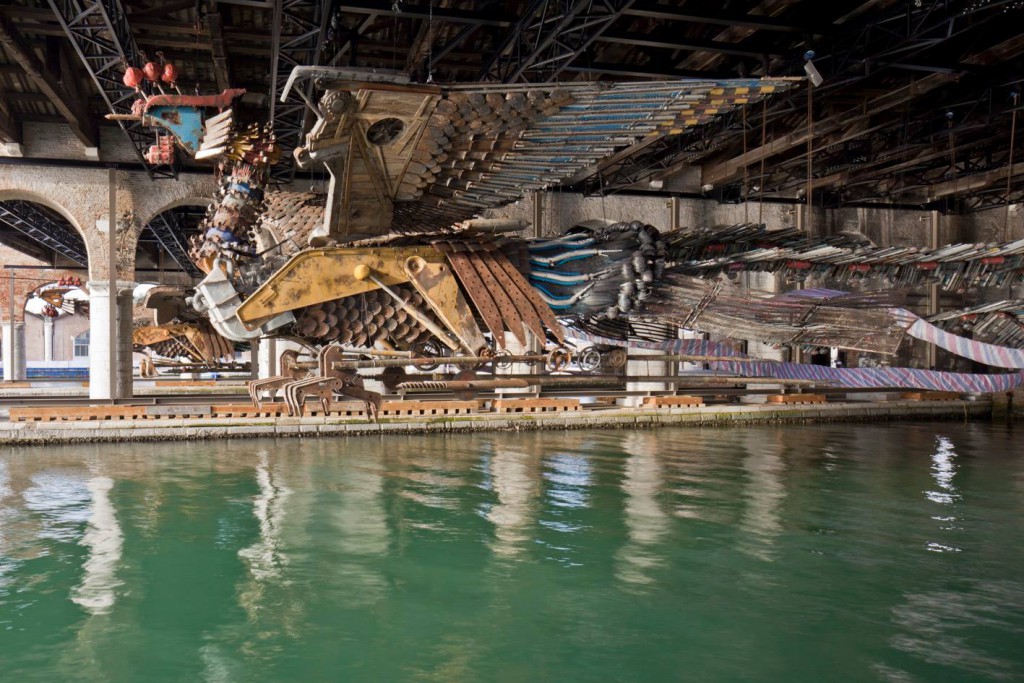 Theme of the Month: The Venice Biennale 2015. Chinese Artist Xu Bing's installation in the arsenale.