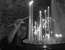 This month's Christmas inspired theme of the month explores the themes of candlelight: Candle lighting in the Visoki Dečani monastery.