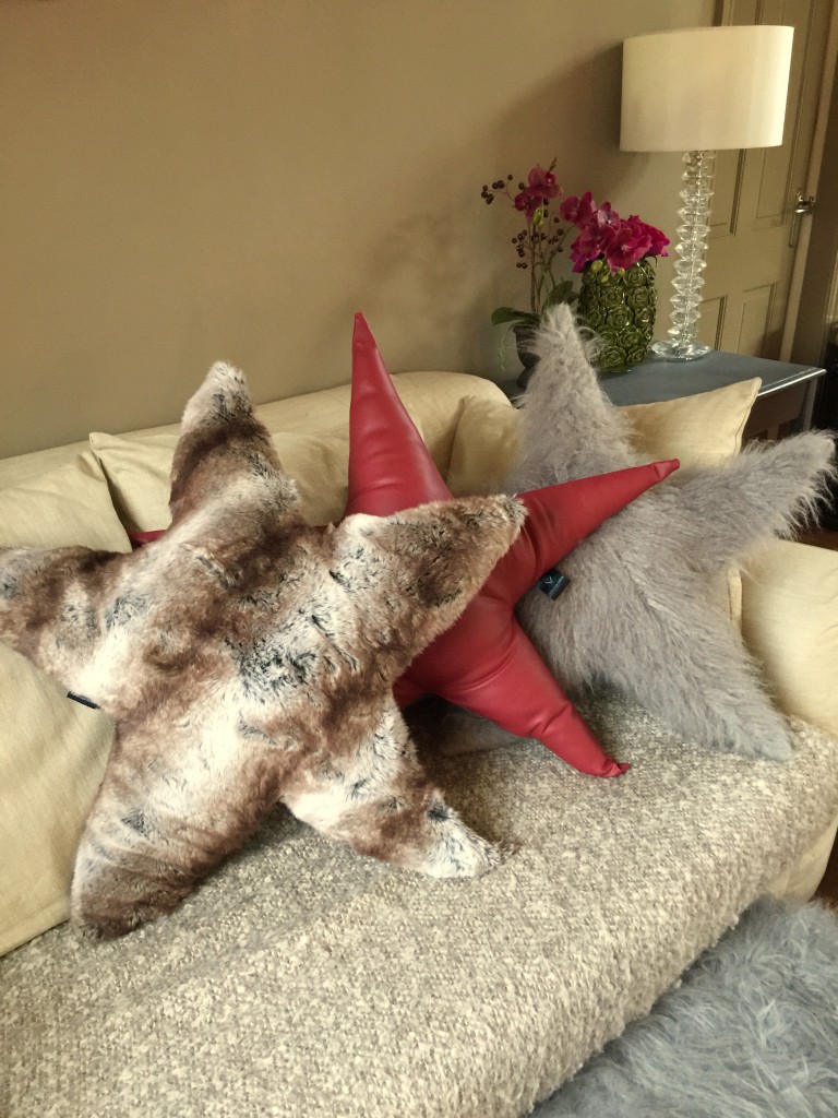 The NDA chat to Julia from Luxury Interior brand Suburban Salon. One of her new exclusive product designs: star cushions in fur and leather