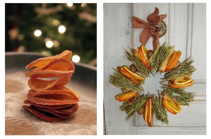 NDA's Crafting at Christmas: How-to Christmas Crafts: handmade wreaths made from dried orange slices are the perfect items to decorate the home and give off a festive scent.