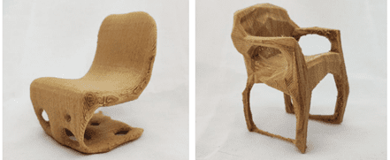 AI designed and 3D printed chair