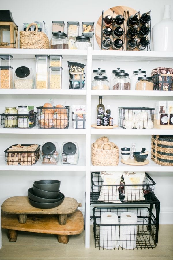 Chic Kitchen Pantry Organization and Storage