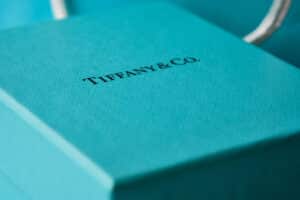 Tiffany and Co. branded colorway gift box illustrative editorial