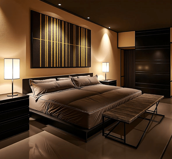 AI Generated Image of Bedroom Space