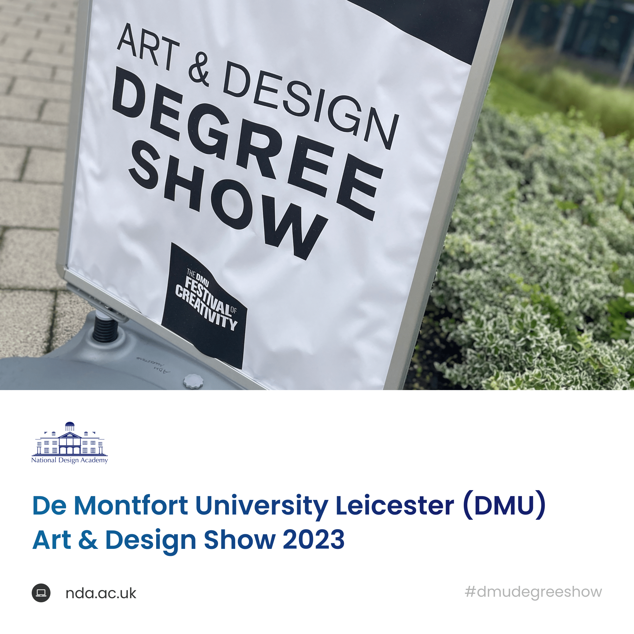 DMU Art & Design Degree Show Blog Banner