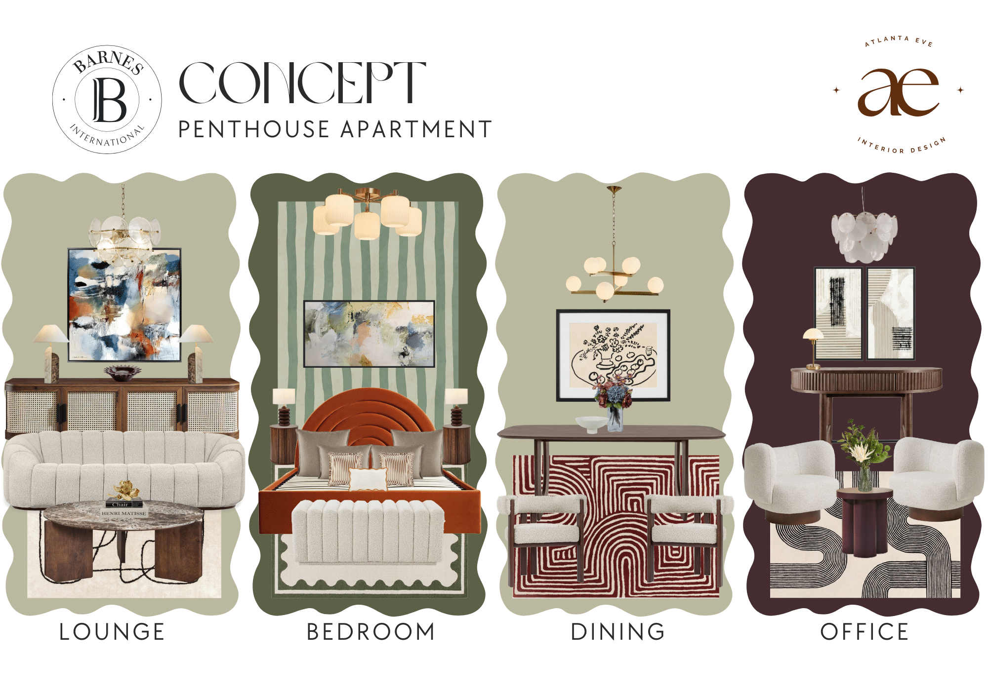 Show Home Apartment Concept Moodboard