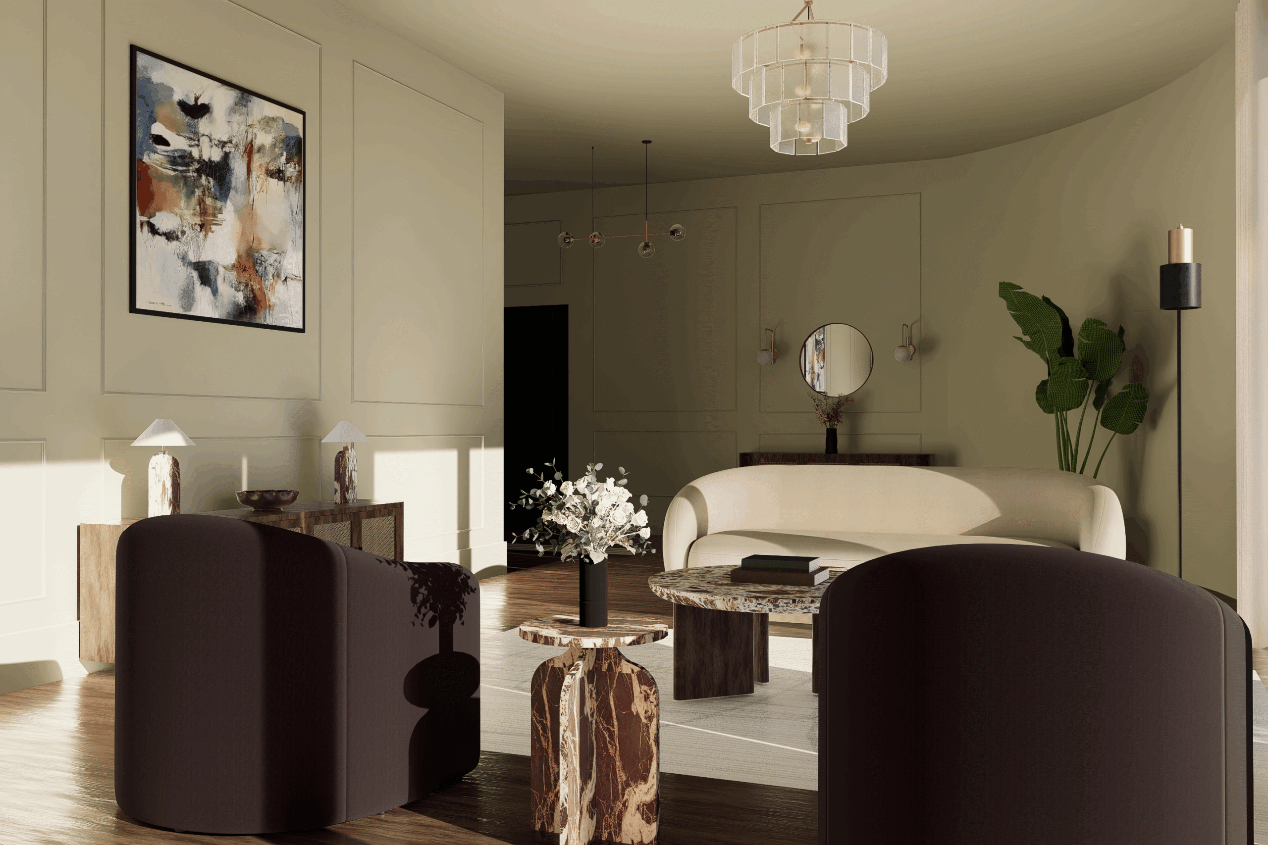 Show Home Apartment Lounge Render 1