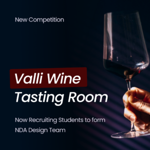Valli Wine Tasting Room Competition Blog Cover - Wine Holding Glass, Promo Image