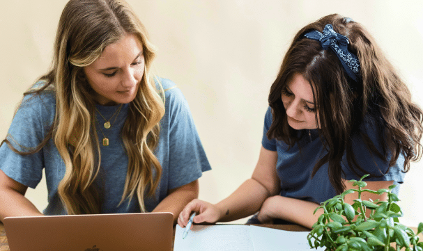 People Studying on Computer