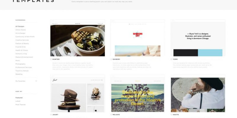 Squarespace templates